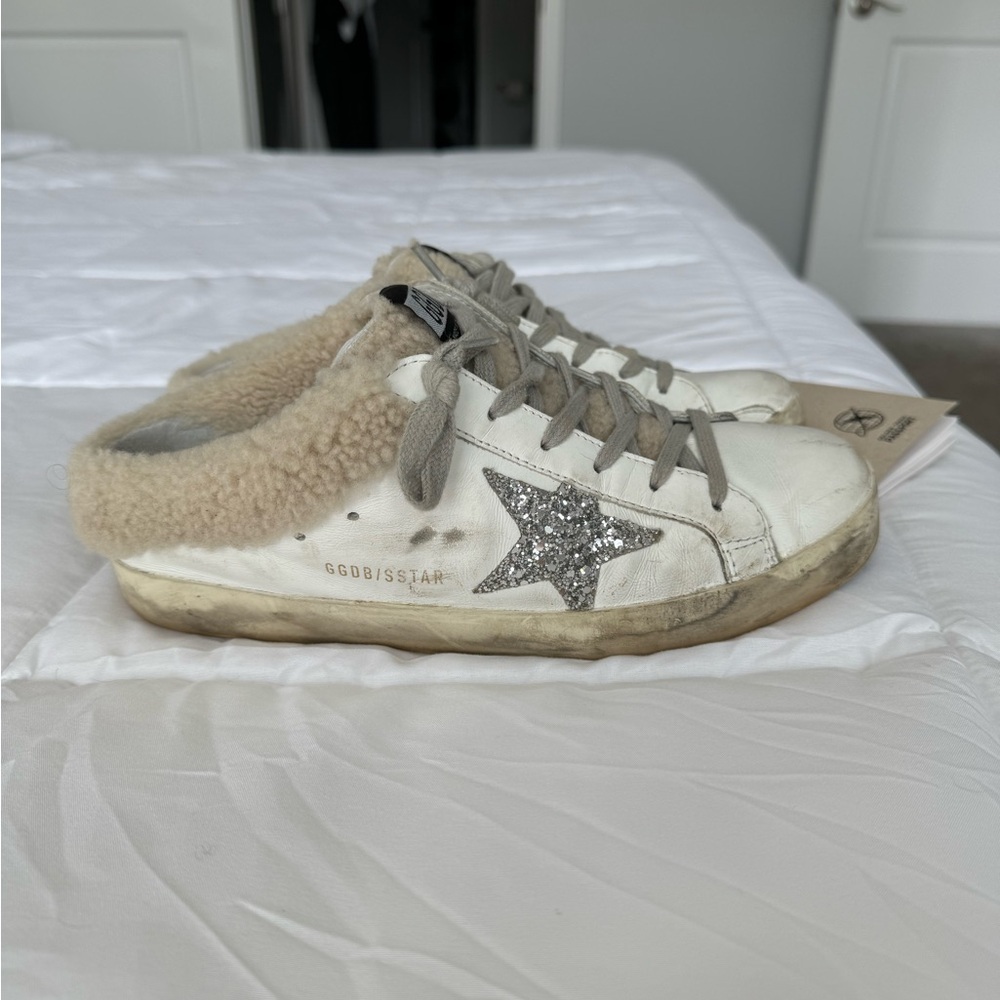 Authentic Golden Goose Super-Star Sabot Shearling sneaker - Picture 2 of 10